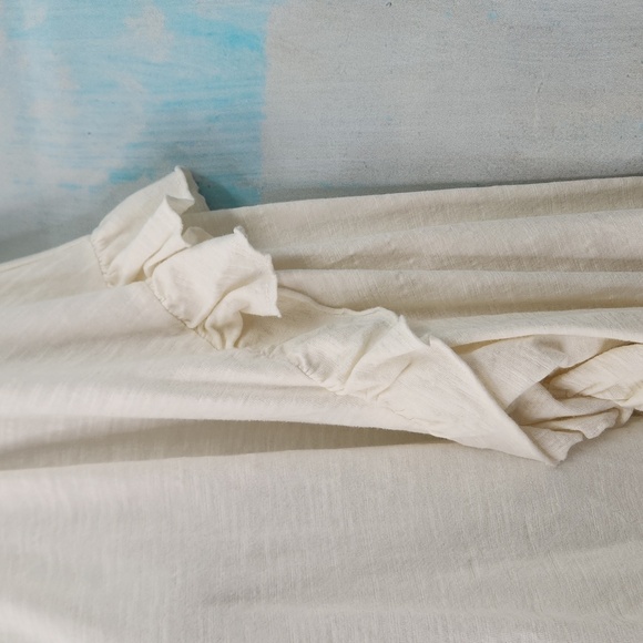 Anthropologie Pilcro Ruffle Open Back Long Sleeve Shirt - Picture 4 of 9